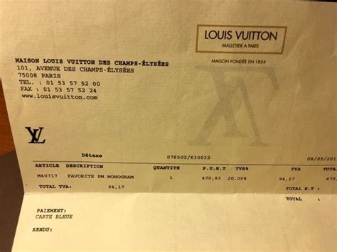 louis vuitton receipt 2018|authentic louis vuitton receipt.